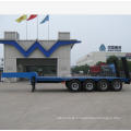 4 axle 14m excavator transport lowbed flatbed semi trailer